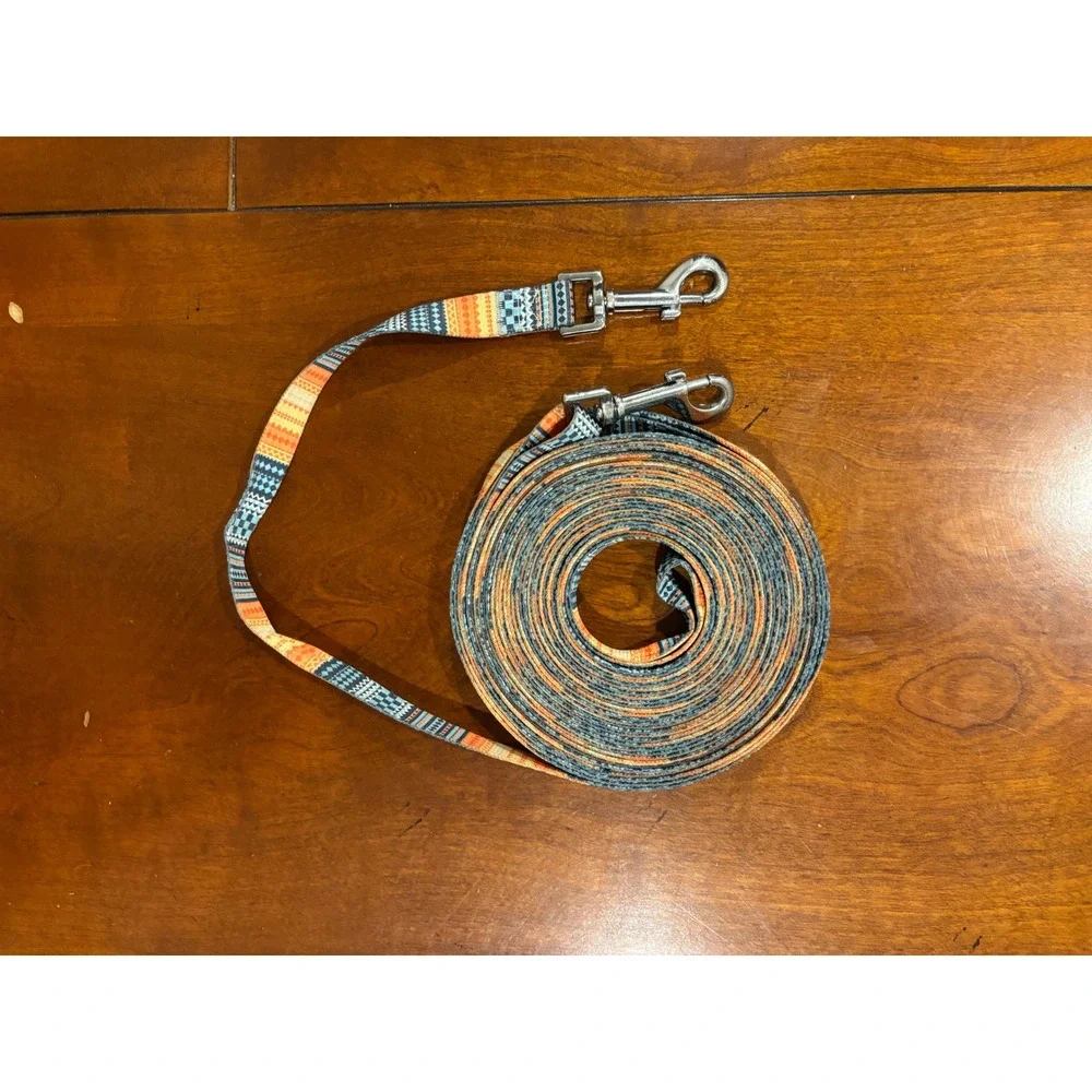 9 Meter Extra Long Dog Training Leash Southwestern Pattern Padded Handle 30ft